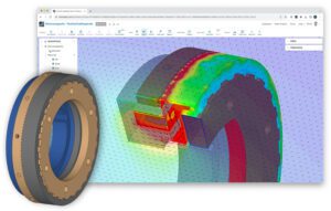 toothed brake electromagnetic simulation