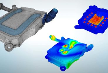 ev inverter thermal analysis vibrational analysis and mesh