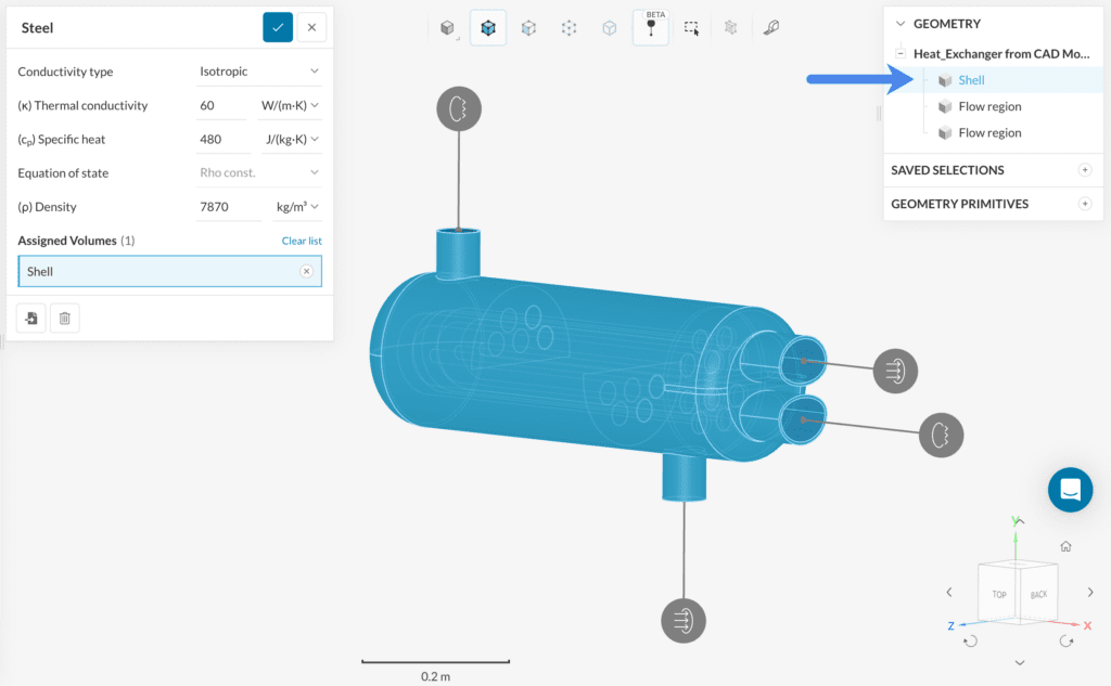 Material_Assignment_Steel_Utube_Tutorial_solid_region u-tube heat exchanger