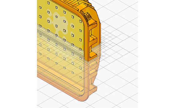 Mesh generated using immersed boundary method. 