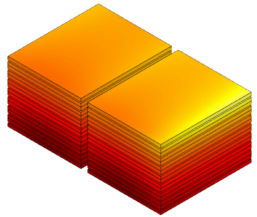 cell string temperature distribution thermal temperature post processing image simscale 