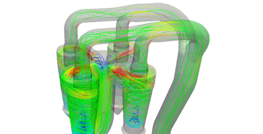 cyclone separator simulation