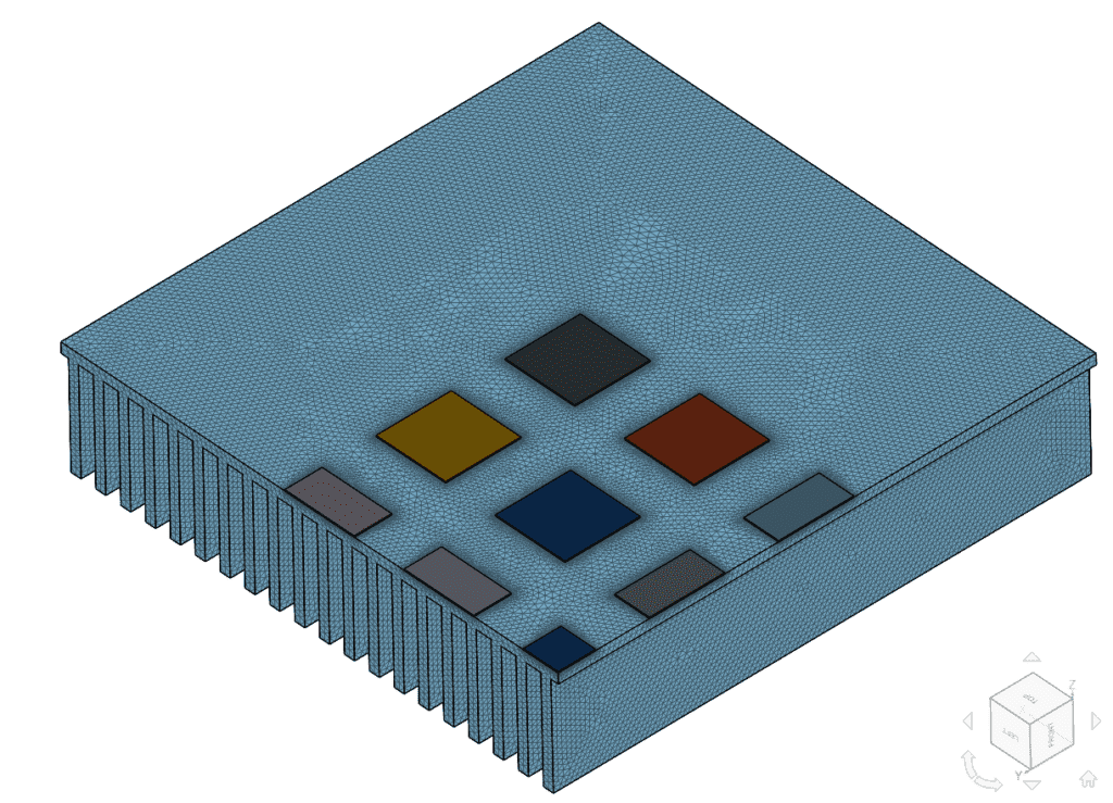 tetrahedral mesh validation case thermal high power led packaging