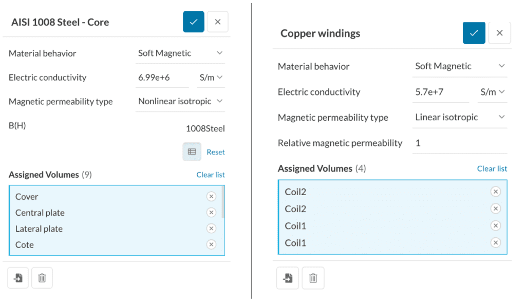 Linear vs Nonlinear magnetic permeability electromagnetics
