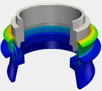 Rubber seal simulation
