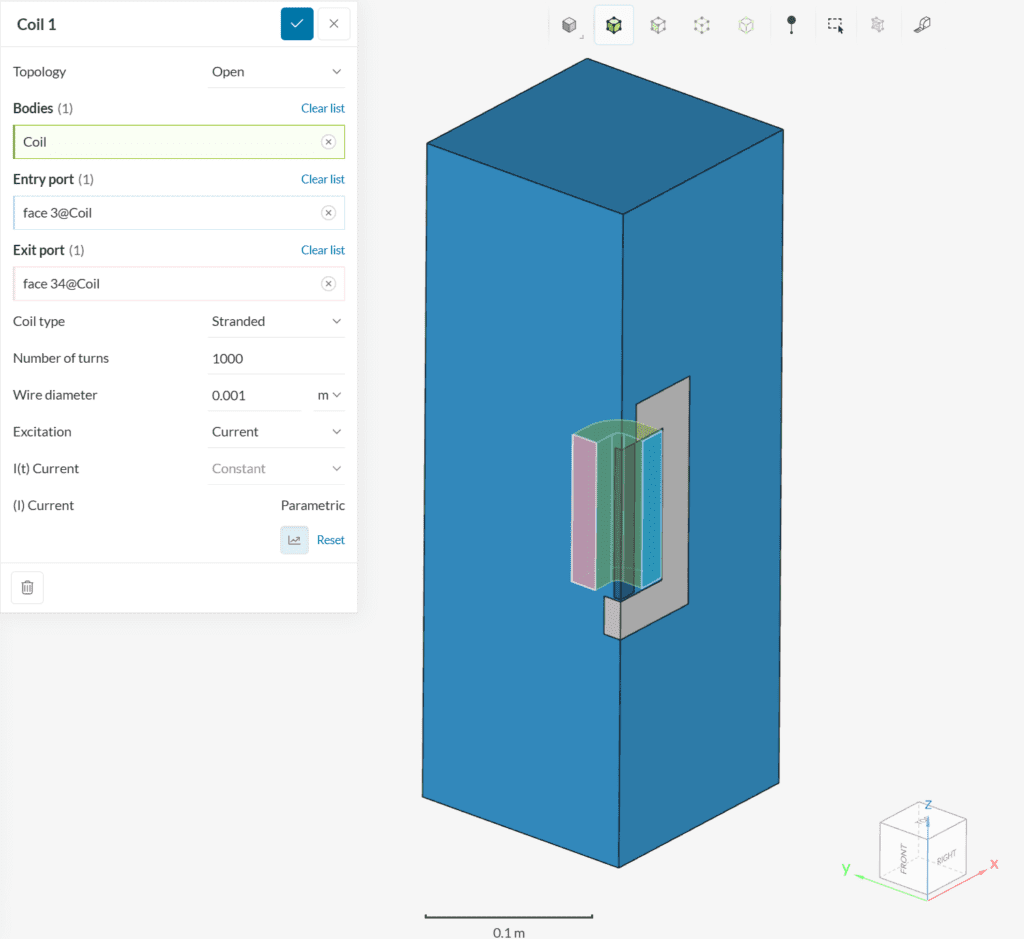 open stranded coil validation case