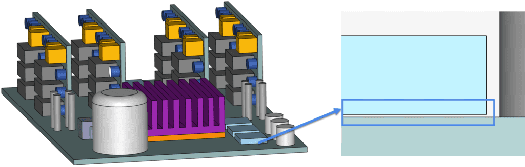 Small undesired gaps in the geometry which is usually overseen leading to missing contacts.